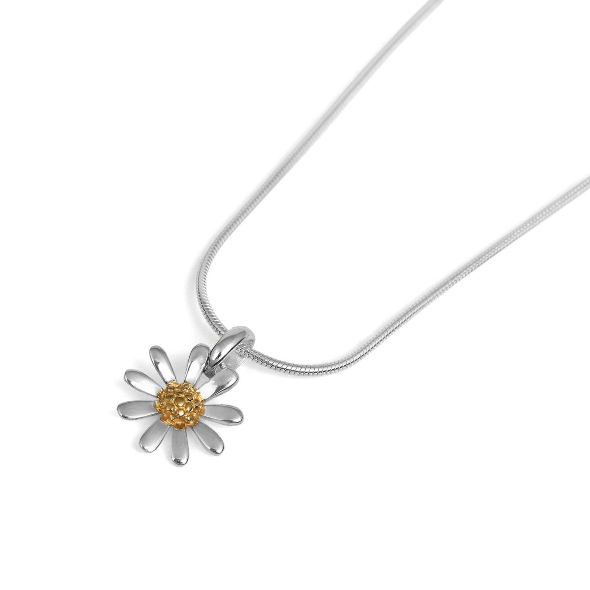 Silver Small Daisy Pendant