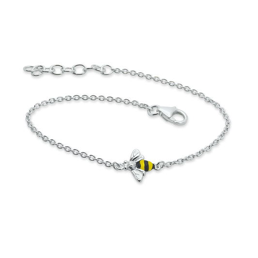 Silver Bee Bracelet