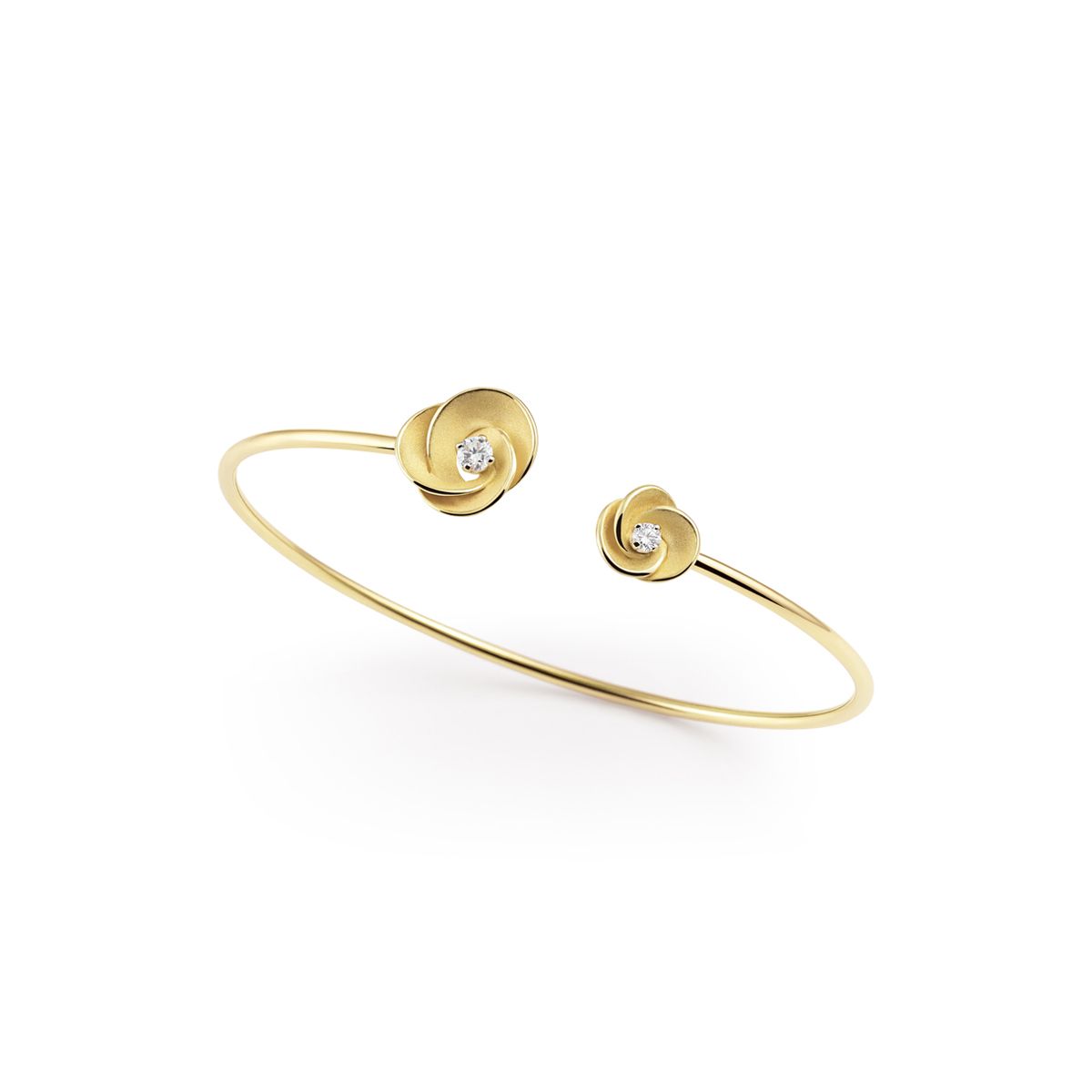 Desert Rose Diamond Bangle by Annamaria Cammilli