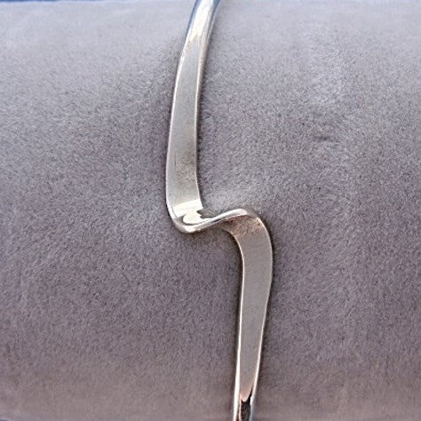 Silver Twist Torque Bangle