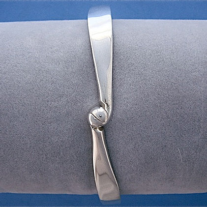 Silver Tapered Bangle
