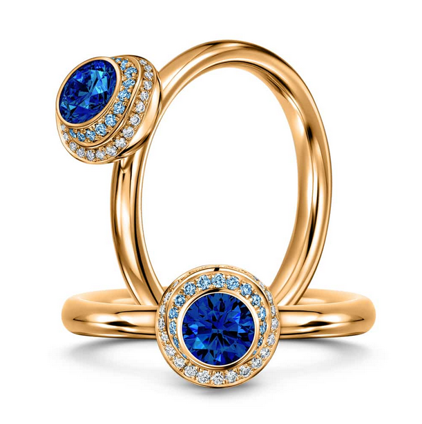 Clair de Lune Azure Ring