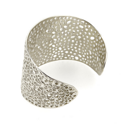 Morphology Large Silver Bangle