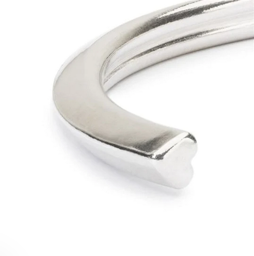 Silver Heart Bangle