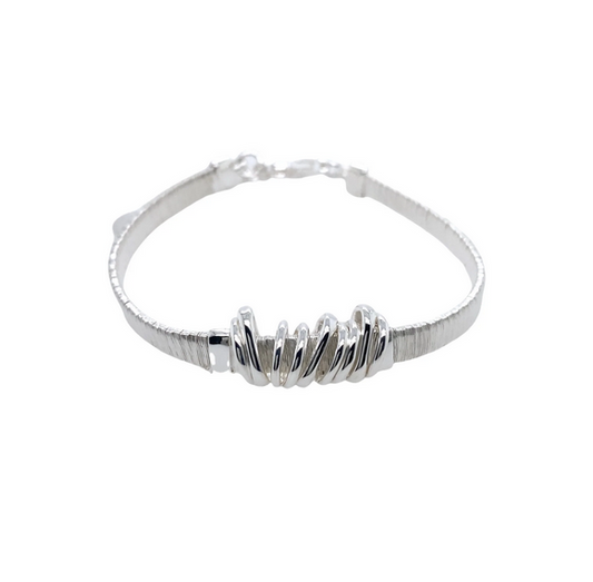 Liquid Silver Ring Bracelet