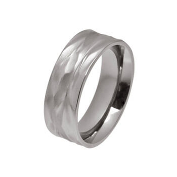 Titanium Wave Ring