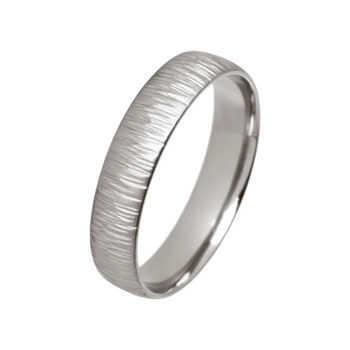 Titanium Fine Ripple Ring, 4mm