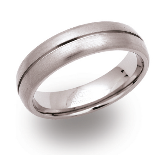 Titanium Brushed Ring