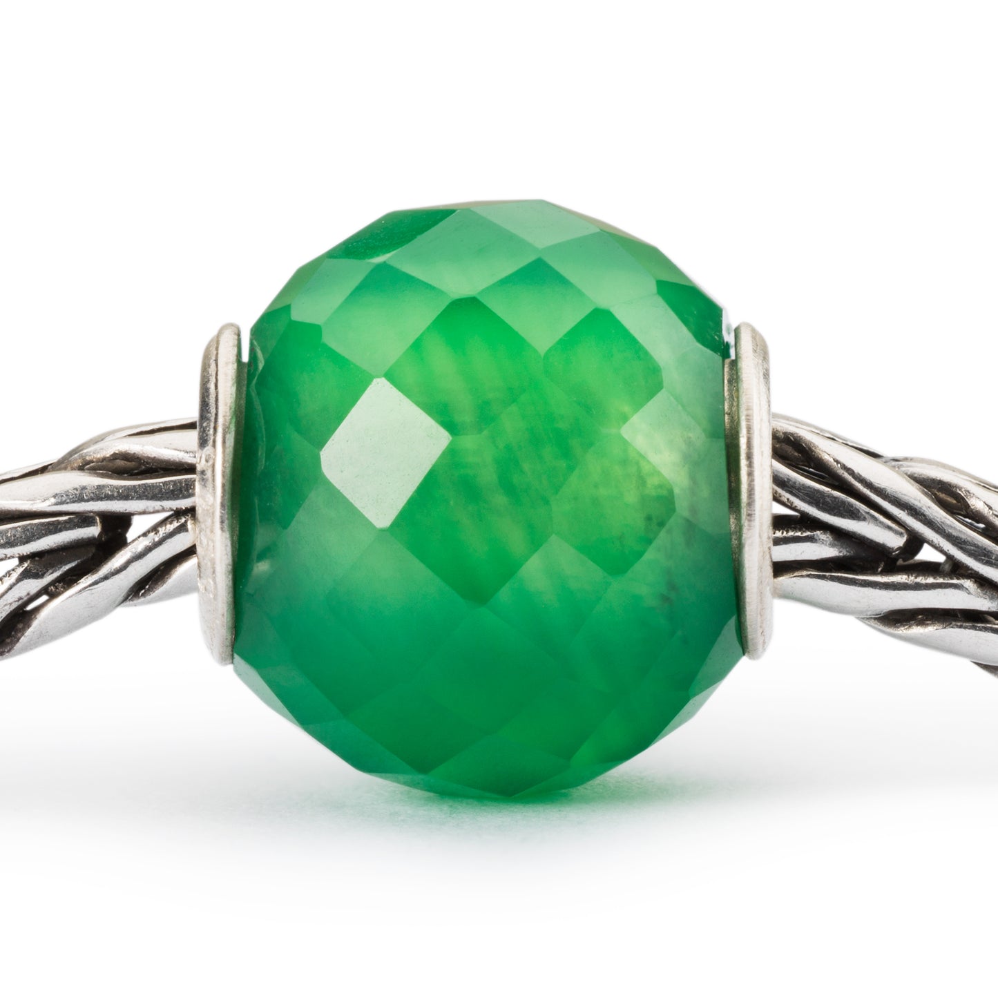 Round Green Onyx Facet
