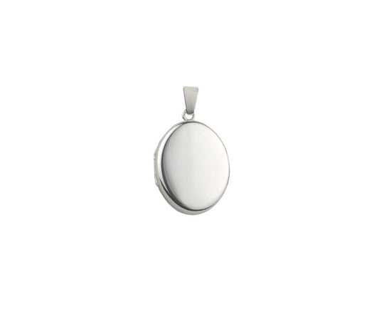 Small Silver Oval Locket