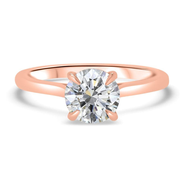 Lab Grown Brilliant Cut Solitaire Twist Diamond Ring 0.50ct