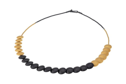 Small Pebbles Necklace,Oxi/ YGP