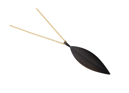 Leaves Pendant, Brown/YGP
