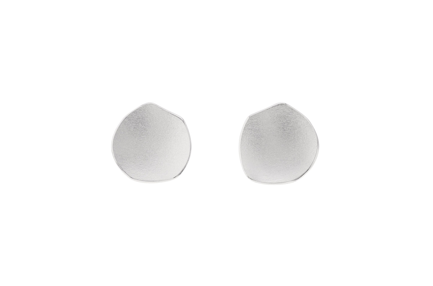 Silver Floral Stud Earrings