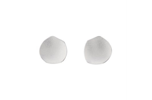 Silver Floral Stud Earrings