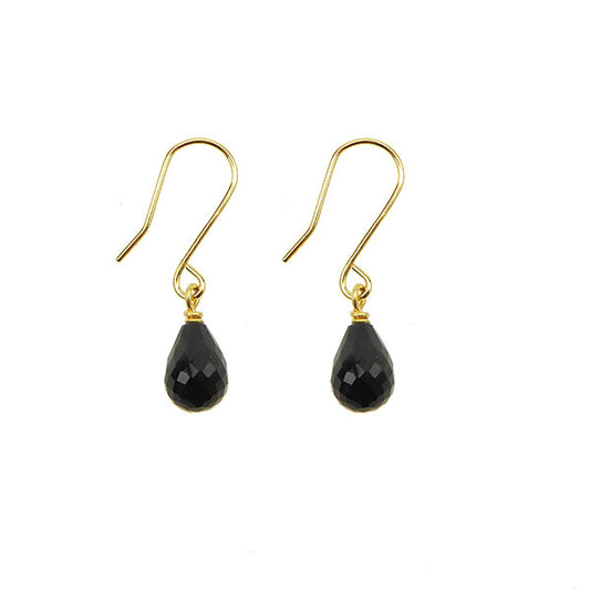 9ct Gold Gemstone Drop Earrings