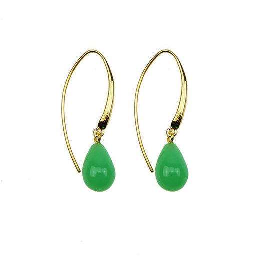 Gemstone Drop Earrings