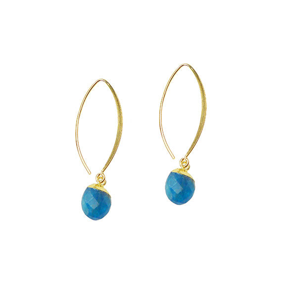 Gemstone Drop Earrings