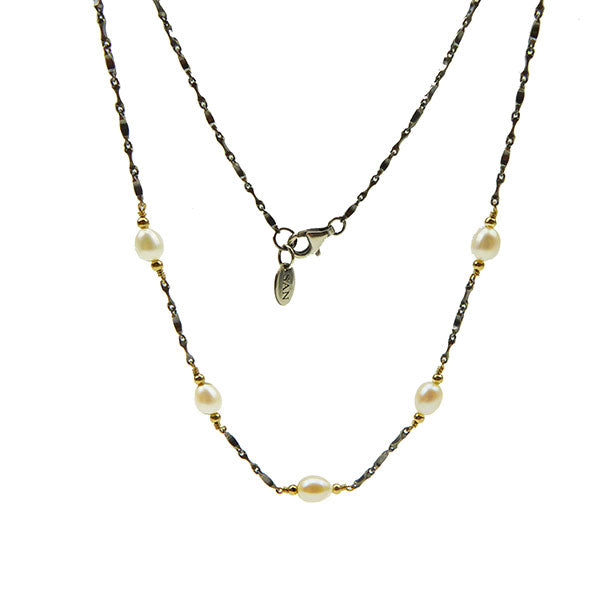 Silver Pearl Necklace