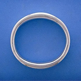 Silver tapered bangle