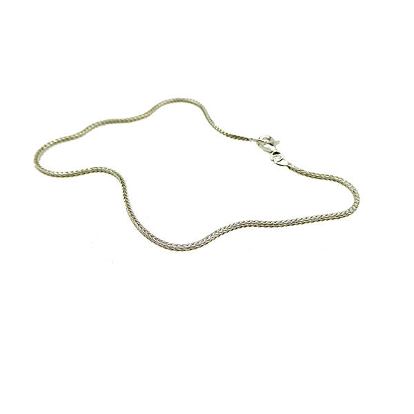 Silver 1.3mm Foxtail Chain