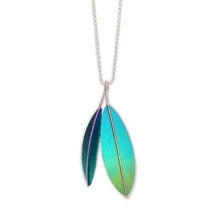 Titanium Spear Pendant - Green