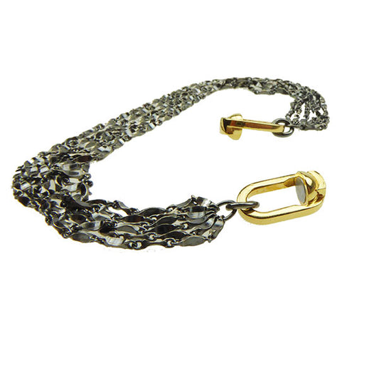 6 Strand Silver Necklace