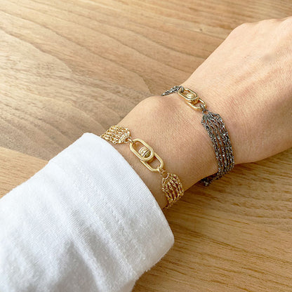 6 Strand Silver Bracelet