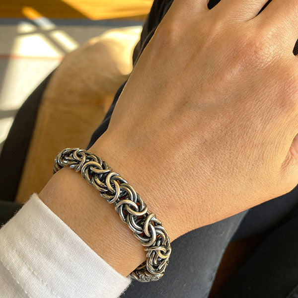Byzantine Heavy Bracelet, Silver
