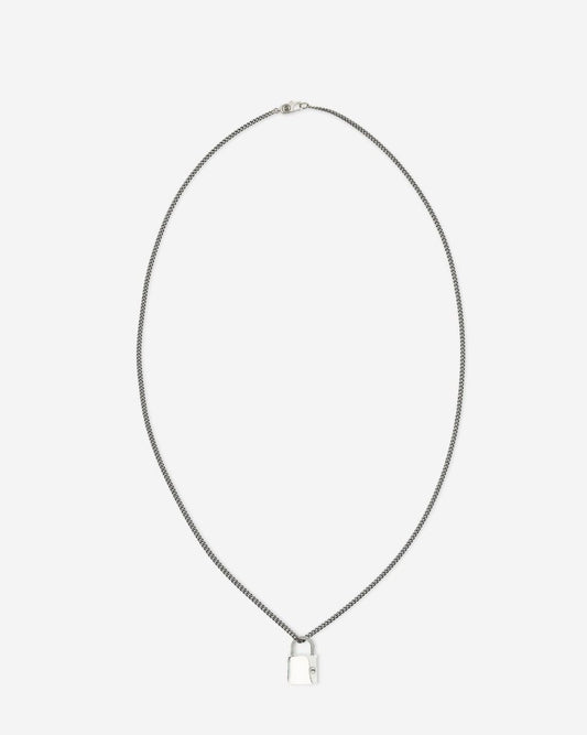 Essential Padlock Silver Necklace
