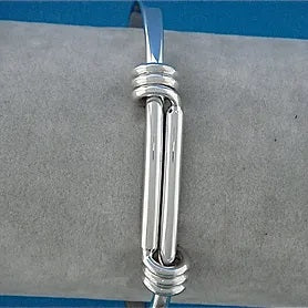 Silver Men's Slider Bangle, Heavy