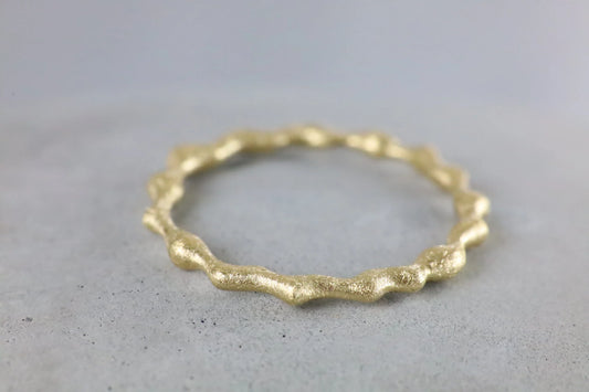 9ct Gold Bamboo Band