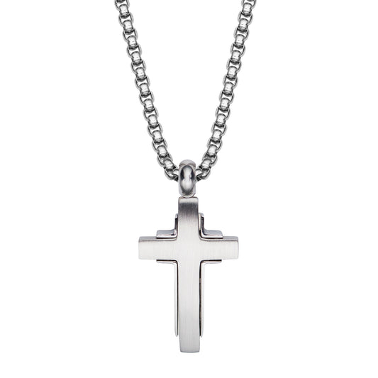 Steel Cross Pendant