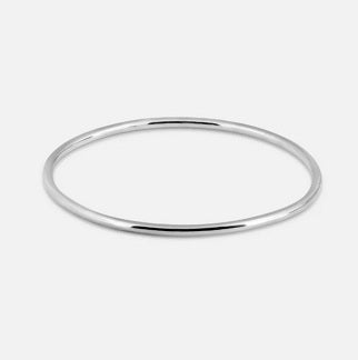 Silver Round Bangle