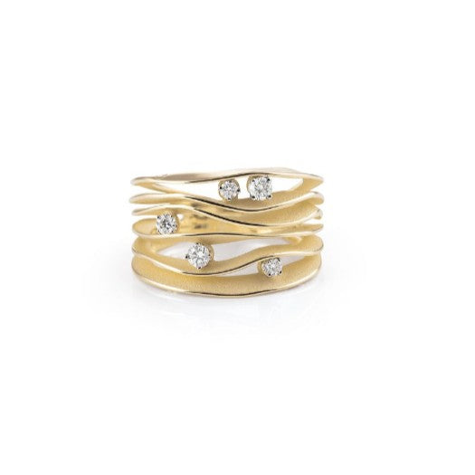 Dune Diamond Ring by Annamaria Cammilli