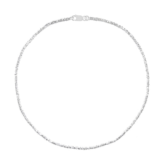 Silver Mini Square Necklace