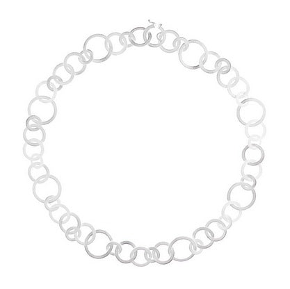 Silver Circle Link Bracelet