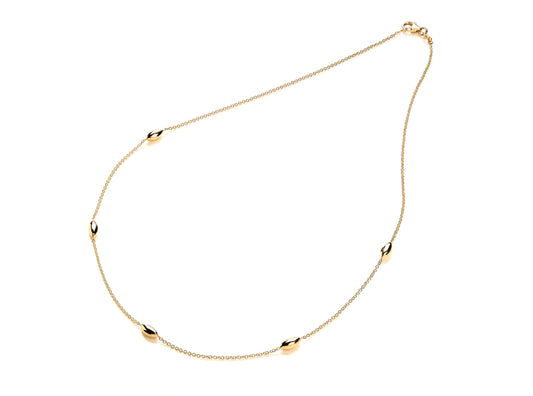 9ct Gold Chain With Marquise Beads