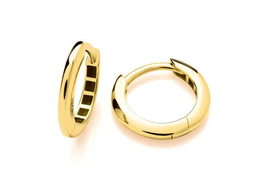 9ct Gold 11mm Huggie Hoops