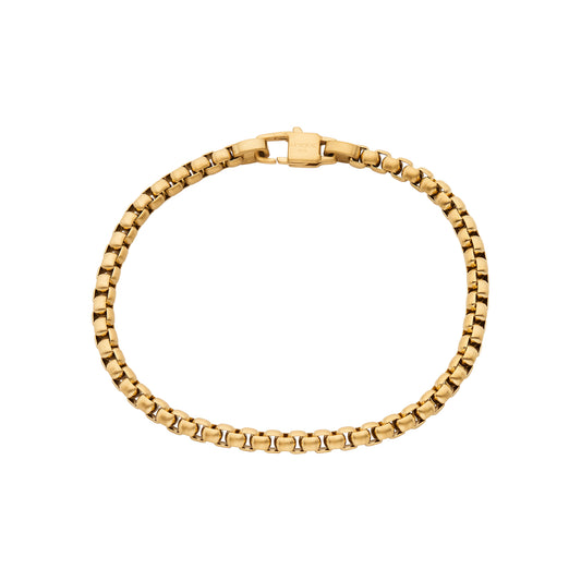 Stainless Steel Bracelet, Matte Yellow IP