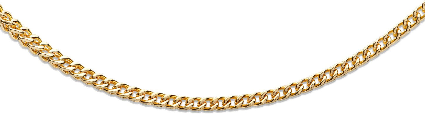 Stainless Steel Necklace, Yellow IP