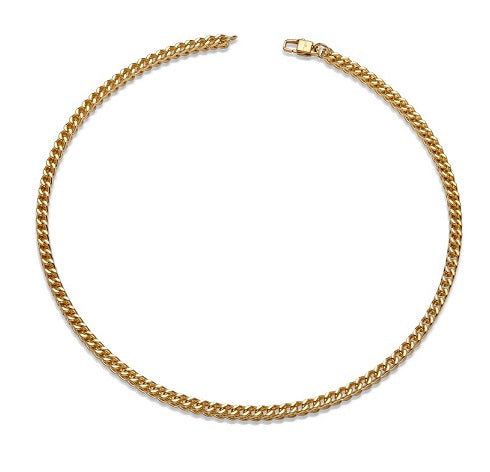 Stainless Steel Necklace, Yellow IP