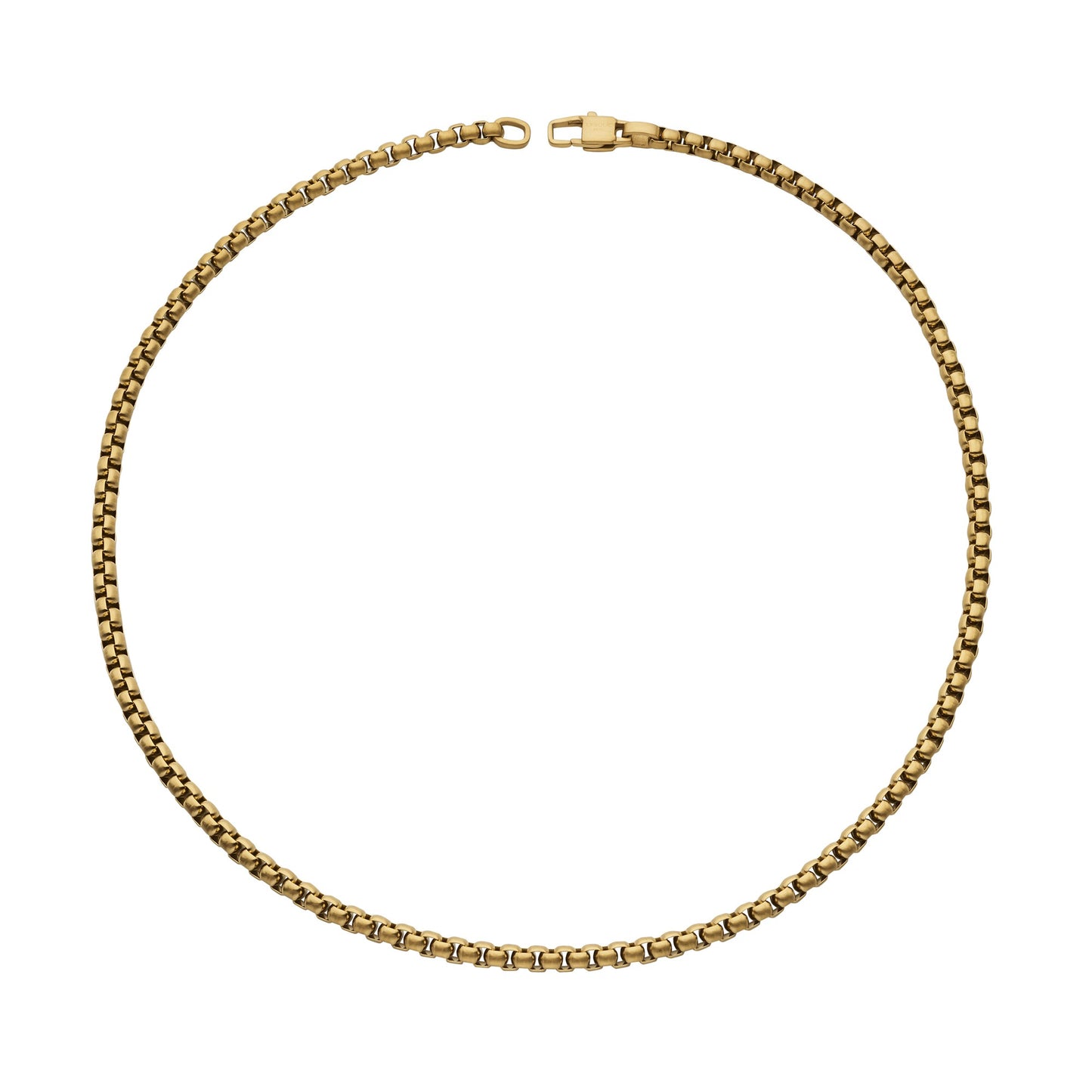 Stainless Steel Necklace, Matte Yellow IP