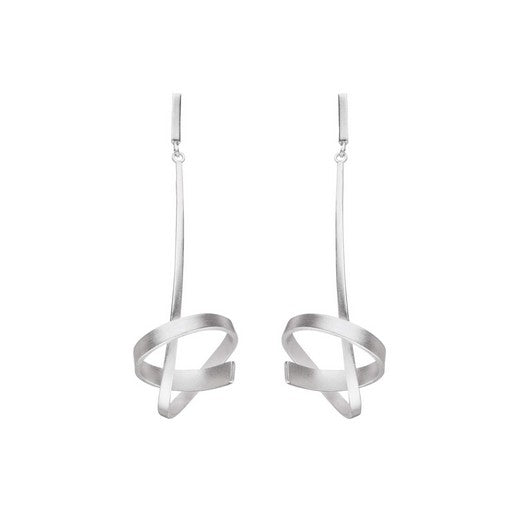 Silver Long Drop Earrings