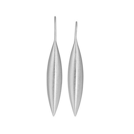 Silver Marquise Drop Earrings