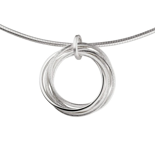 Silver Multi Ring Pendant