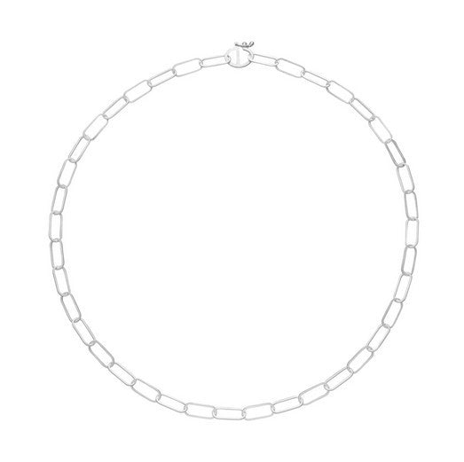 Silver Paperclip Necklace