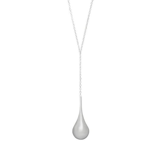 Silver Pendulum Drop Necklace