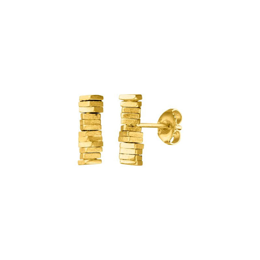 Layered Square Earrings, YGP