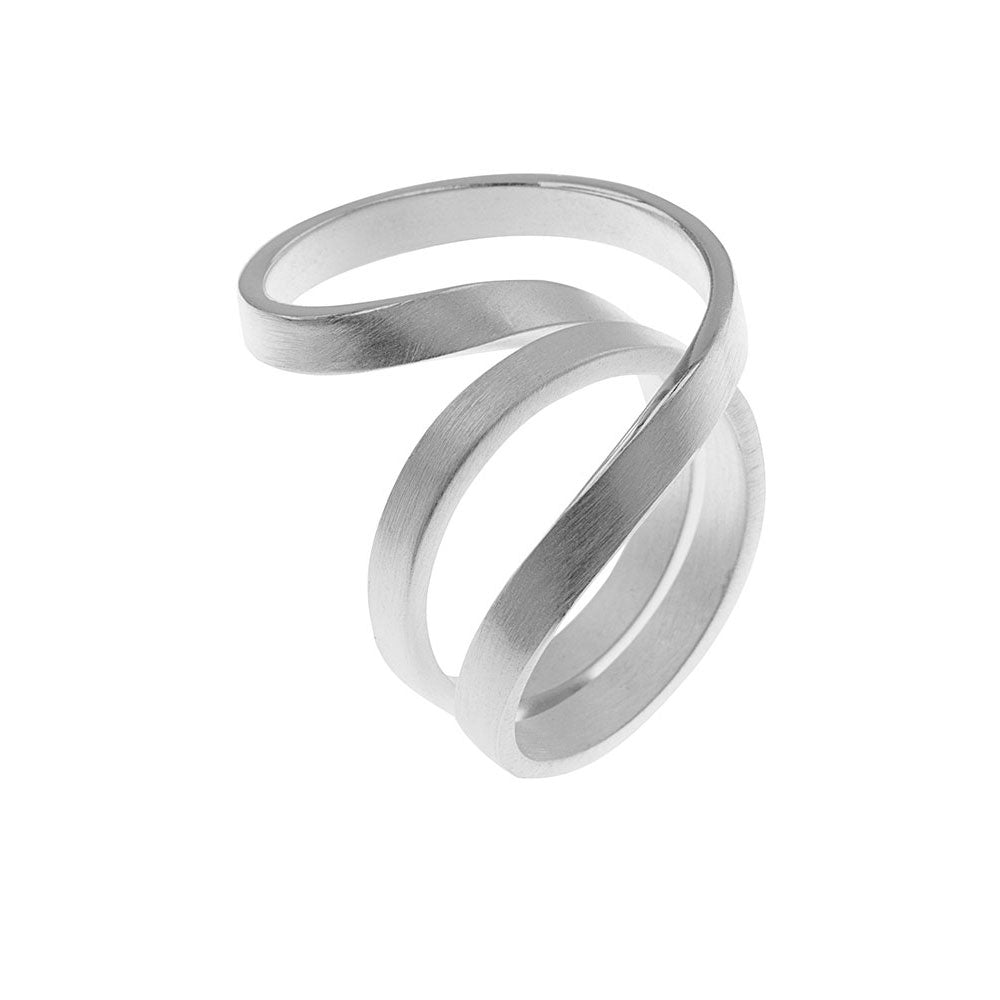 Silver Swirl Ring